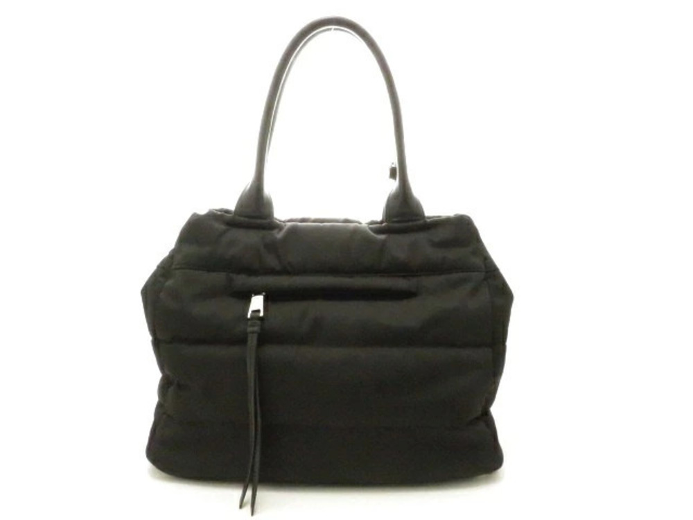 Prada Bomber Shoulder Bag Calfskin Black